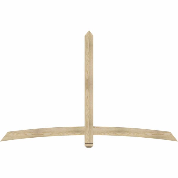 Ekena Millwork Bellingham Rough Sawn Timber Gable Bracket, Douglas Fir, 84"W x 53"H x 2"D x 4"F, 15/12 Pitch GBW084X53X0204BEL00RDF - main